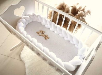 White cot bumper