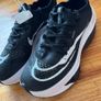 Nike Air Zoom Alphafly NEXT% 2 marathon racing shoes in black and white. Image 4