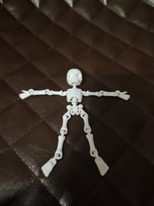 3D Printed Articulated Halloween Skeleton Fidget Toy