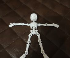 3D Printed Articulated Halloween Skeleton Fidget Toy