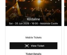 kodaline tickets