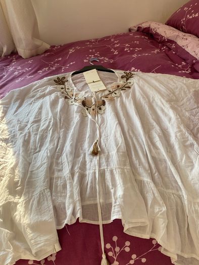 oversize cotton beach dress