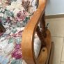 Solid Oak Wood Rocking Chair Image 5