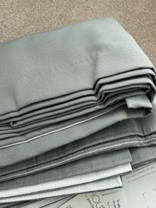 Pair of Pencil Pleat Head Curtains New W228x Drop 228 each