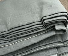 Pair of Pencil Pleat Head Curtains New W228x Drop 228 each