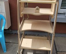 Toddler learning kitchen tower (table convertible)
