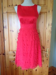 Size 8 Monsoon Coral Dress