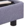 Bed Frame Light Grey Fabric 150x200 cm Image 6