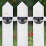8 Pack Solar LED Fence Garden Lights - Solar Powered Outdoor Wireless LED Lights Waterproof Decoration Lamp for Railing Fence, Deck, Step Yard Patio (Pack of 8) Image 9