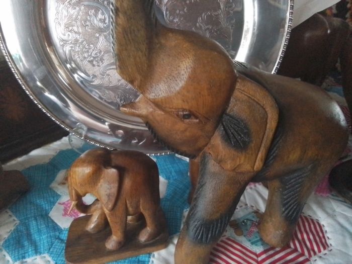 Carved Elephant + Another