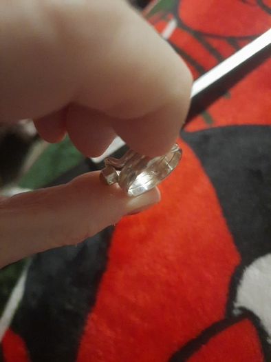 vintage sterling silver triple band ring