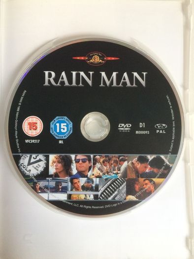 Rain Man [1988] Tom Cruise & Dustin Hoffman [Movie DVD] Academy Award Winner