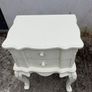 Bedside Locker -  White French Side Table Image 5