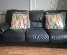 Leather Sofa 3 seats and two armchairs