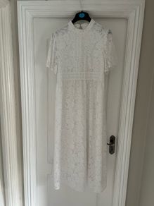White Maternity Dress size L