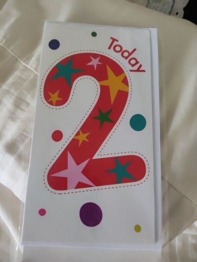 BNWT 2nd Birthday card