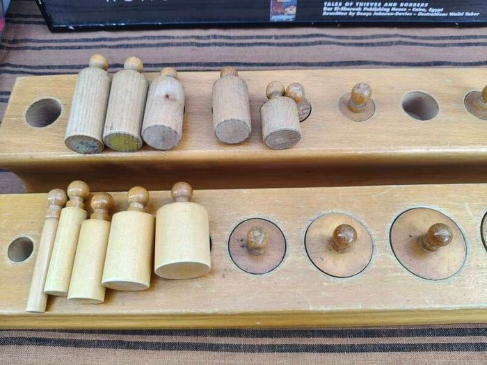 2 x Vintage Montessori Educational toys
