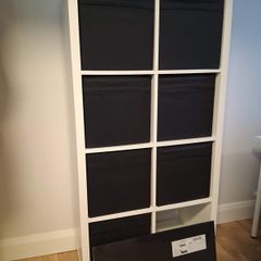 KALLAX Storage with 8 boxes