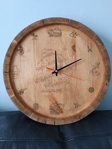 Hand made wall clock