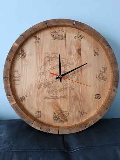 Hand made wall clock