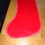 Christmas Appliqued Christmas Stockings x 2 for Sale Image 4