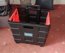 two wheel trolley Box.ideal for shopping.etc.