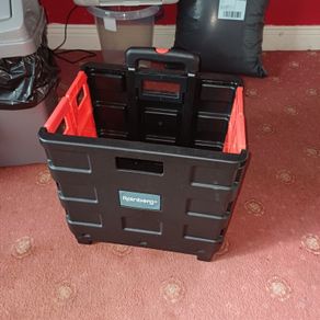 two wheel trolley Box.ideal for shopping.etc.