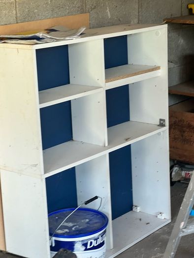 White cube Storage shelves/bookcase