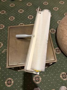 New / unused - spike roller for floor levelling