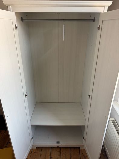 Ikea Aspelund White 2-door Wardrobe