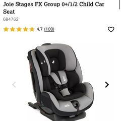 Joie stages iso fix car seat