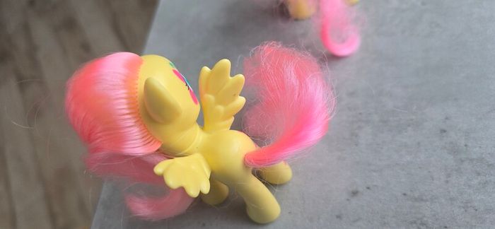 2 X Fluttershy 3 inch Brushable MLP G4 My Little Pony