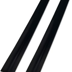 2 Pack Silicone Stove Counter Gap Cover, 63cm/25" Long Kitchen Counter Gap Filler, Long Gap Filler Seals Spills Between Counter, Stovetop, Oven, Washing Machine and Kitchen Appliances(Black)