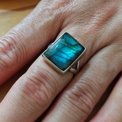 Sterling Silver Ring - Size P - Stamped for Silver (S33)