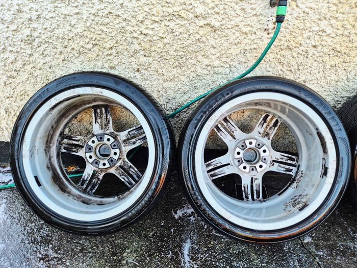 R19 5x120 BMW style 351M OEM staggered alloy wheels with tyres and tpms
