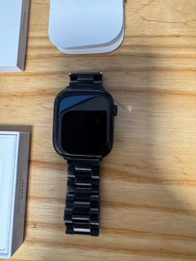 As New Apple Watch Series 10 46mm Jet Black & Metal Strap