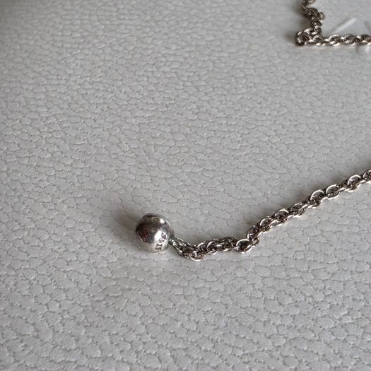 Pandora heart swirls choker necklace very good condition fully hallmarked(no box)