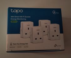 Mini Smart Wi-Fi Socket, Energy Monitoring, 4-Pack