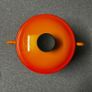 Le Creuset "Cousances " Burnt- Orange Cast iron pot with lid Image 6