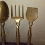 Mid Century French brass kitchen utensils Image 3