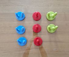 Kids coat hooks/hangers x8