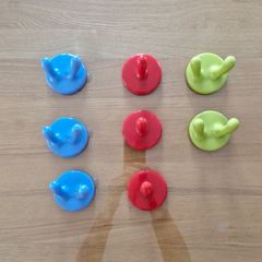 Kids coat hooks/hangers x8