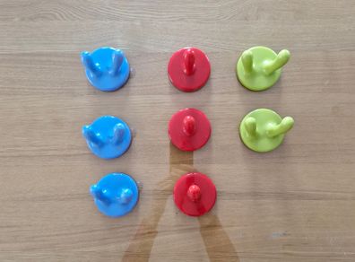 Kids coat hooks/hangers x8