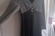 Black and Silver Occasion Dress