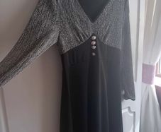 Black and Silver Occasion Dress