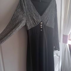Black and Silver Occasion Dress