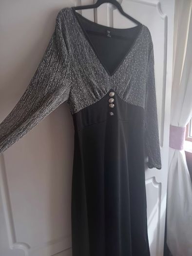 Black and Silver Occasion Dress