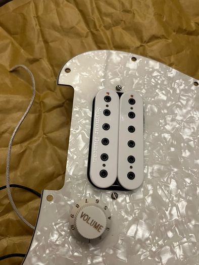 Seymour Duncan Full Shred humbucker pickups fender Stratocaster PICKGUARD SH-10 neck and SH TB 10 bridge set white accessories electric guitar parts