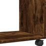Side Table Cabinet Rolling Wheels Image 5
