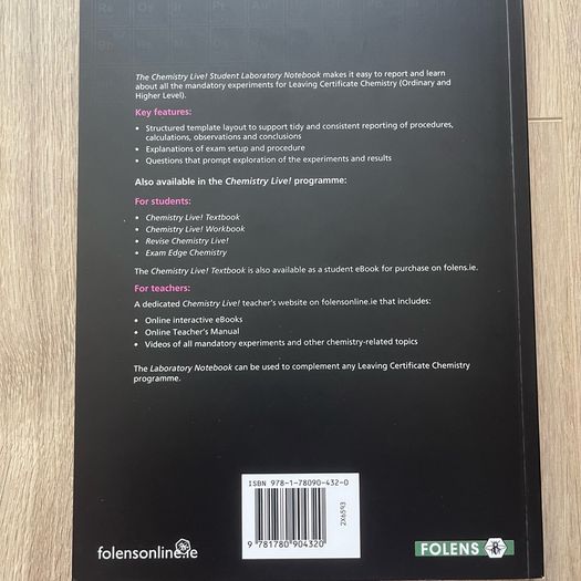 Chemistry Live! - Student Laboratory Notebook